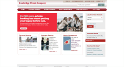 Desktop Screenshot of cambridgetrust.com